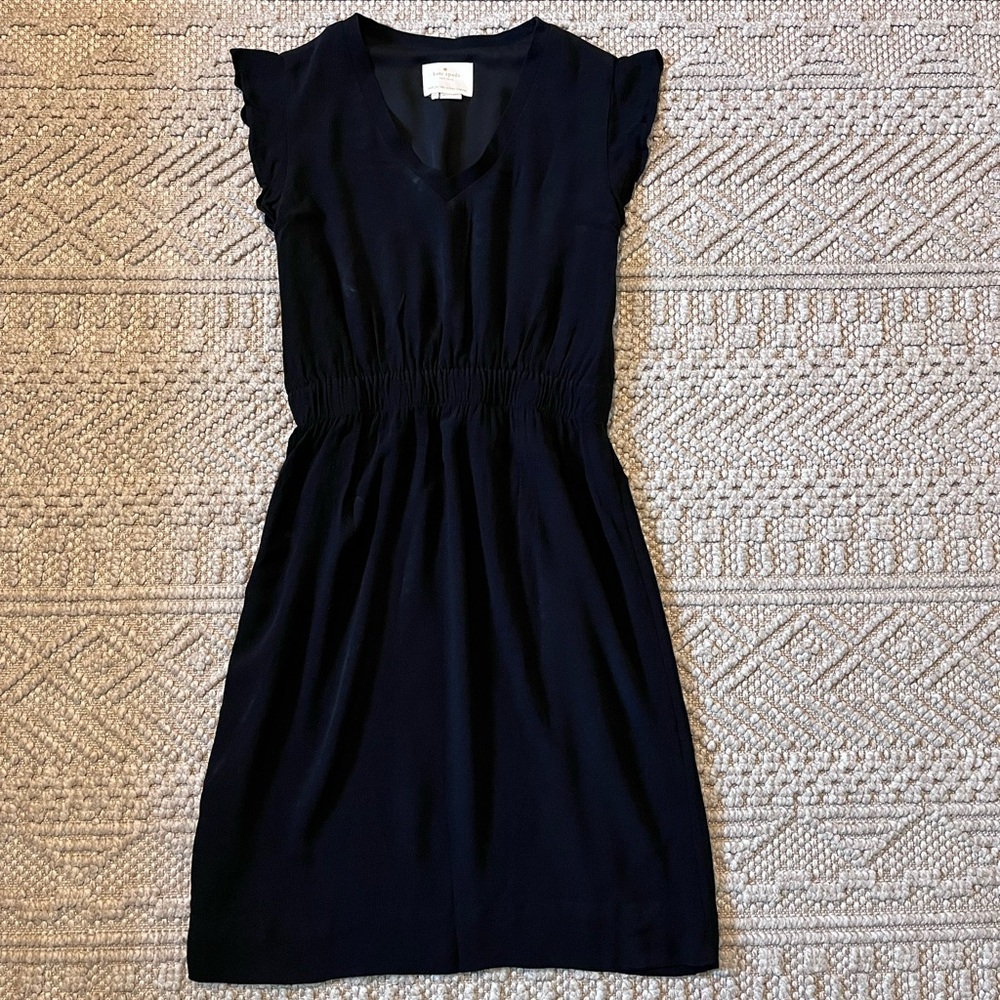 Kate Spade Fluid Crepe Frill Dress